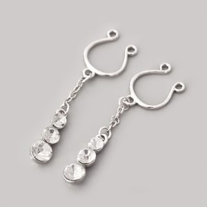 Pircing con colgante para pezón (Sin perforación)