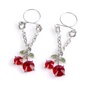 Pircing para pezón Cereza Rubí